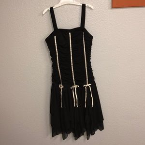 Black formal bridesmaids dress